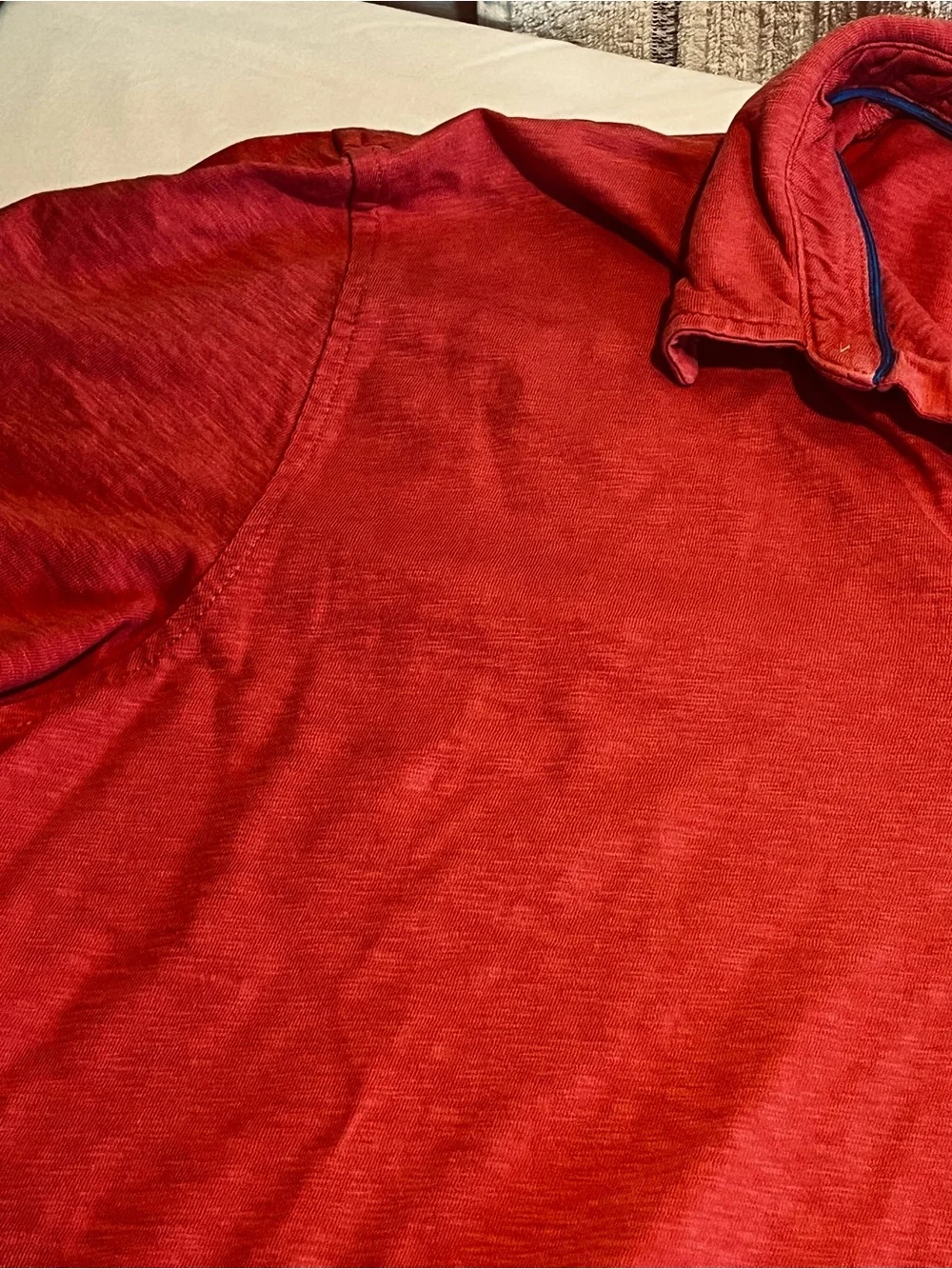 Tommy Hilfiger Men’s XL Custom Fit Red Short Sleeve Pocket Polo Shirt